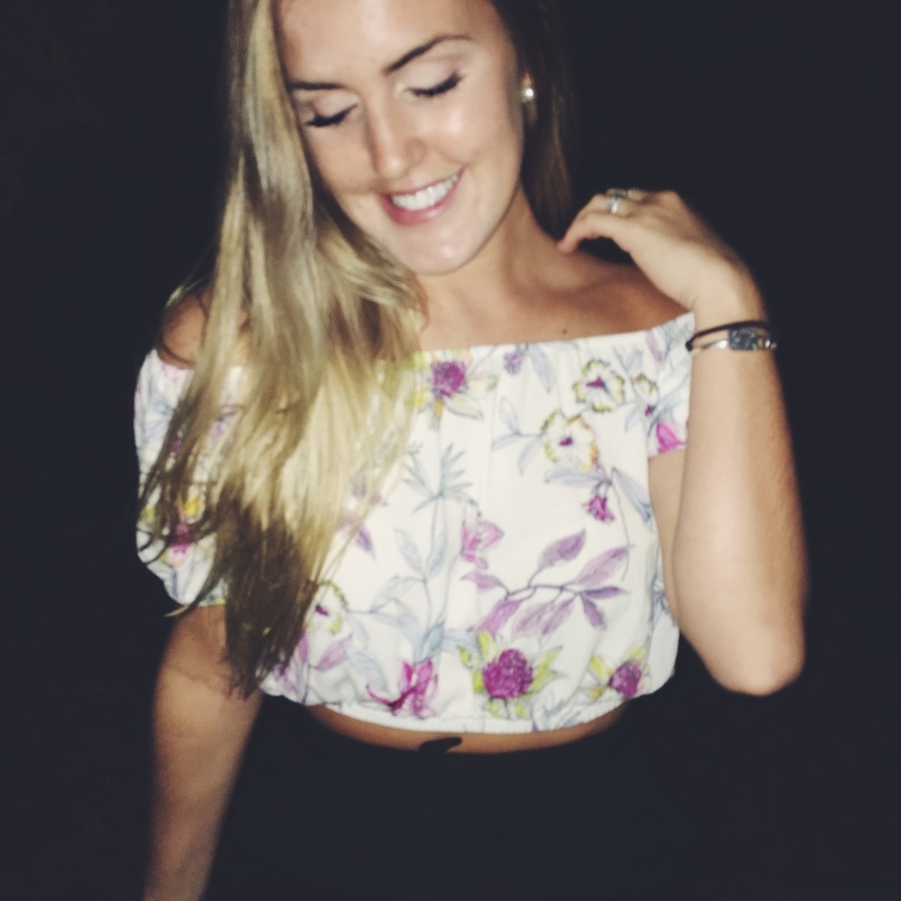 Cropped Off The Shoulder Top